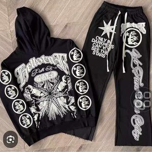 Edgy Black Graphic Hoodie